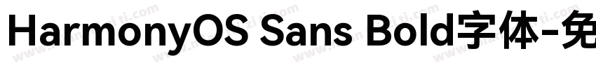 HarmonyOS Sans Bold字体字体转换